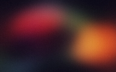 Abstract dark red green orange colour grainy gradient backdrop design. Soft noisy color flow shaped gradient texture. Vibrant colors flow, website header design, poster, banner