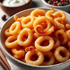 Tintenfischringe/Zwiebelringe