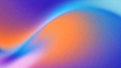 Smooth Minimalist Gradient in Blue, Orange, and Purple with a Gentle Blur - Abstract Background for Websites, Social Media Headers, Creative Presentations, and Branding with a Sleek Look.
