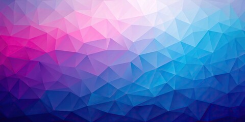 Obraz premium Minimalist abstract polygon background in blue, purple, and pink hues