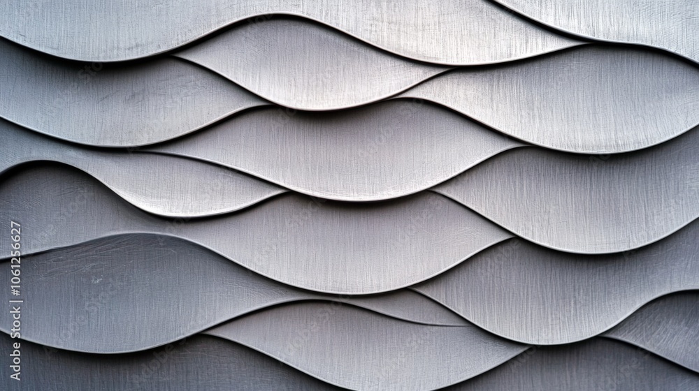 Aufkleber a textured, wavy surface featuring metallic tones, creating a modern and dynamic visual effect.
