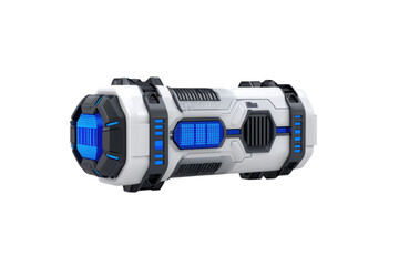 Futuristic Sci-Fi Device with Blue Accents