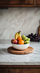 Modern Kitchen Fruit Bowl Arrangement