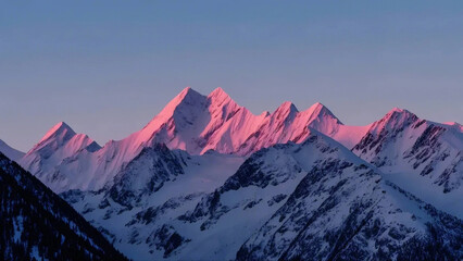 Fototapeta premium sunrise in the mountains sky