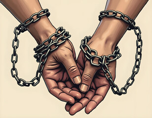 International Day for the Abolition of Slavery Illustration Design