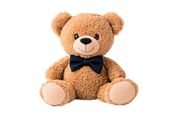 Cute Brown Teddy Bear with Bow Tie