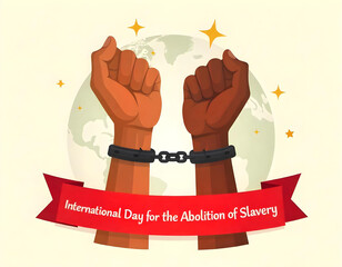 International Day for the Abolition of Slavery Illustration Design