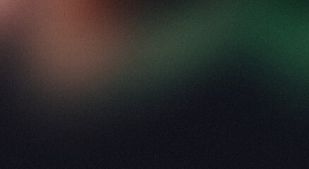 Orange green grainy gradient background noise texture blurred dark light header backdrop poster banner design.smooth vibrant color flow shaped