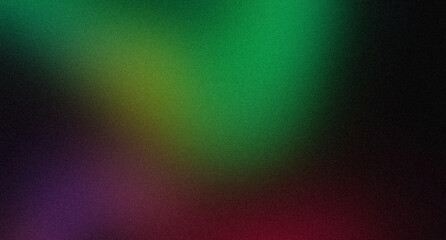 Purple green red grainy gradient background noise texture blurred dark light header backdrop poster banner design.smooth vibrant color flow shaped