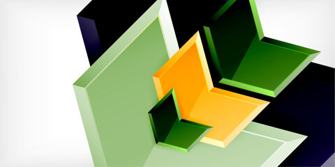 Technology dynamic arrow geometric background. Vector Illustration For Wallpaper, Banner, Background, Card, Book Illustration, landing page