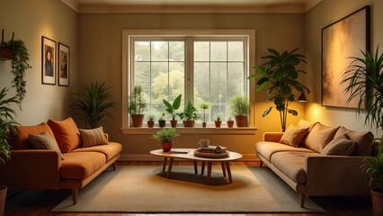 Inviting Cozy Small Living Room with Warm Colors and Personal Touches for Perfect Relaxation