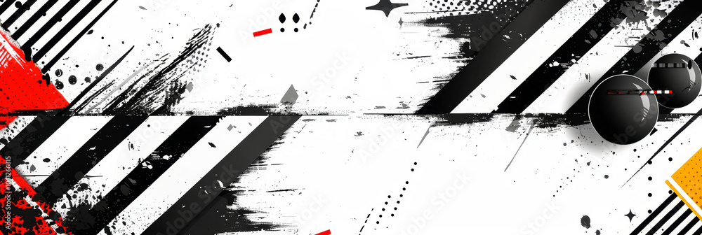 Aufkleber bold lines and vivid colors create an engaging abstract design, showcasing dynamic patterns that con