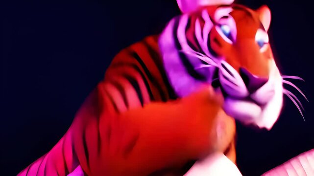 tiger with guitar