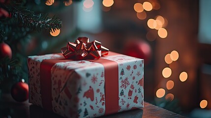 reative valentine gift packaging or christmas gift box celebratory and thematic