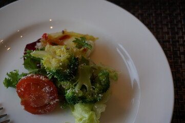 salad with vegetables