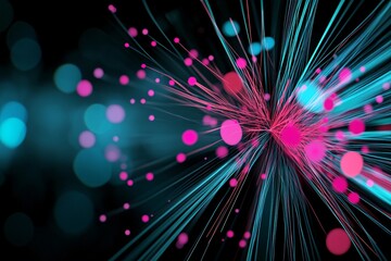 Obraz premium Abstract Financial Network