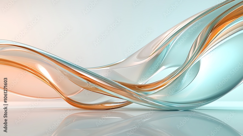 Poster fluid waves of color dance elegantly across the surface in a captivating display of artistic express