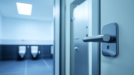 Modern Public Restroom Door Handle