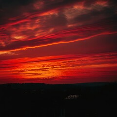 Fototapeta premium sunset in the sky