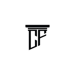 CF monogram logo design letter text name symbol monochrome logotype alphabet character simple logo