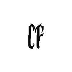 CF monogram logo design letter text name symbol monochrome logotype alphabet character simple logo