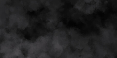 White Black empty space dust cloud explosion. Gray smoke or fog color isolated on transparent dark cloudscape atmosphere background. Black and grey watercolor grunge texture.	
