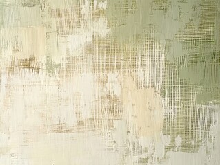 Obraz premium Textured abstract green and beige background.