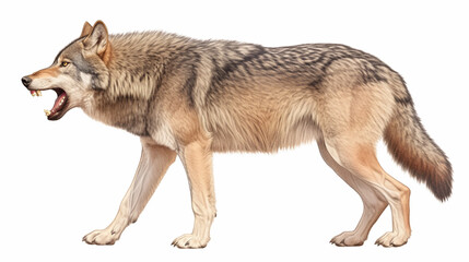 Fototapeta premium isolated wolf