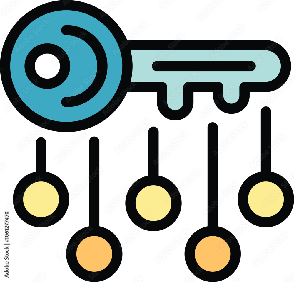 Poster single key is unlocking multiple opportunities, symbolizing the potential for success and growth in 