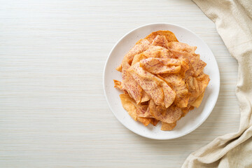 Taro Chips - fried or baked sliced taro