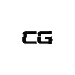 CG monogram logo design letter text name symbol monochrome logotype alphabet character simple logo