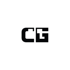 CG monogram logo design letter text name symbol monochrome logotype alphabet character simple logo