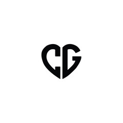 CG monogram logo design letter text name symbol monochrome logotype alphabet character simple logo