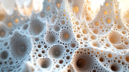 Explore intricate structures in abstract art