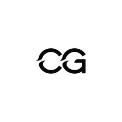 CG monogram logo design letter text name symbol monochrome logotype alphabet character simple logo