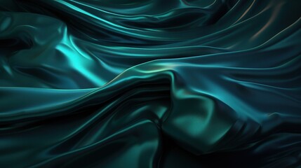 Obraz premium Glossy Dark Green and Turquoise Metallic Texture