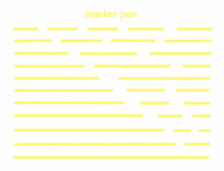 シンプル手描きラインマーカーセット（直線）