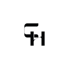 CH monogram logo design letter text name symbol monochrome logotype alphabet character simple logo