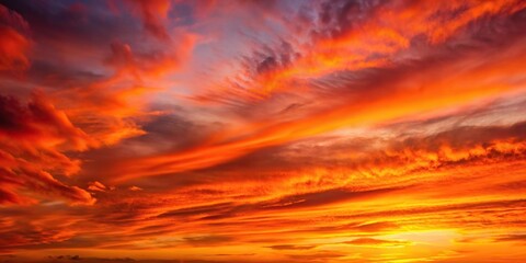 Fototapeta premium Tranquil background of red and orange gradient sky