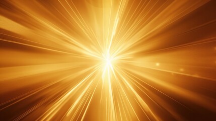 Obraz premium Golden Sunburst Effect With Rays Emanating