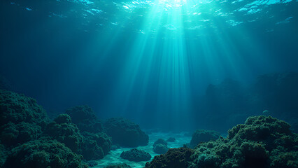 underwater view of a reef