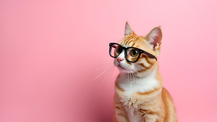 Fototapeta premium cat with a red heart
