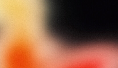 Noise texture grainy background, pink magenta orange black abstract glowing vibrant color gradient shape, dark retro banner poster header backdrop design