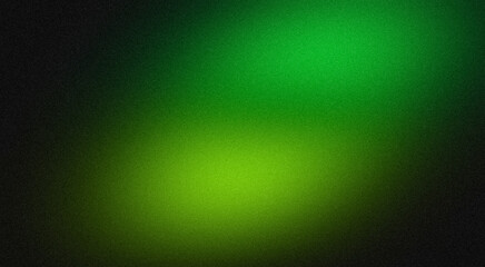 Noise texture grainy background, green black abstract glowing vibrant color gradient shape, dark retro banner poster header backdrop design
