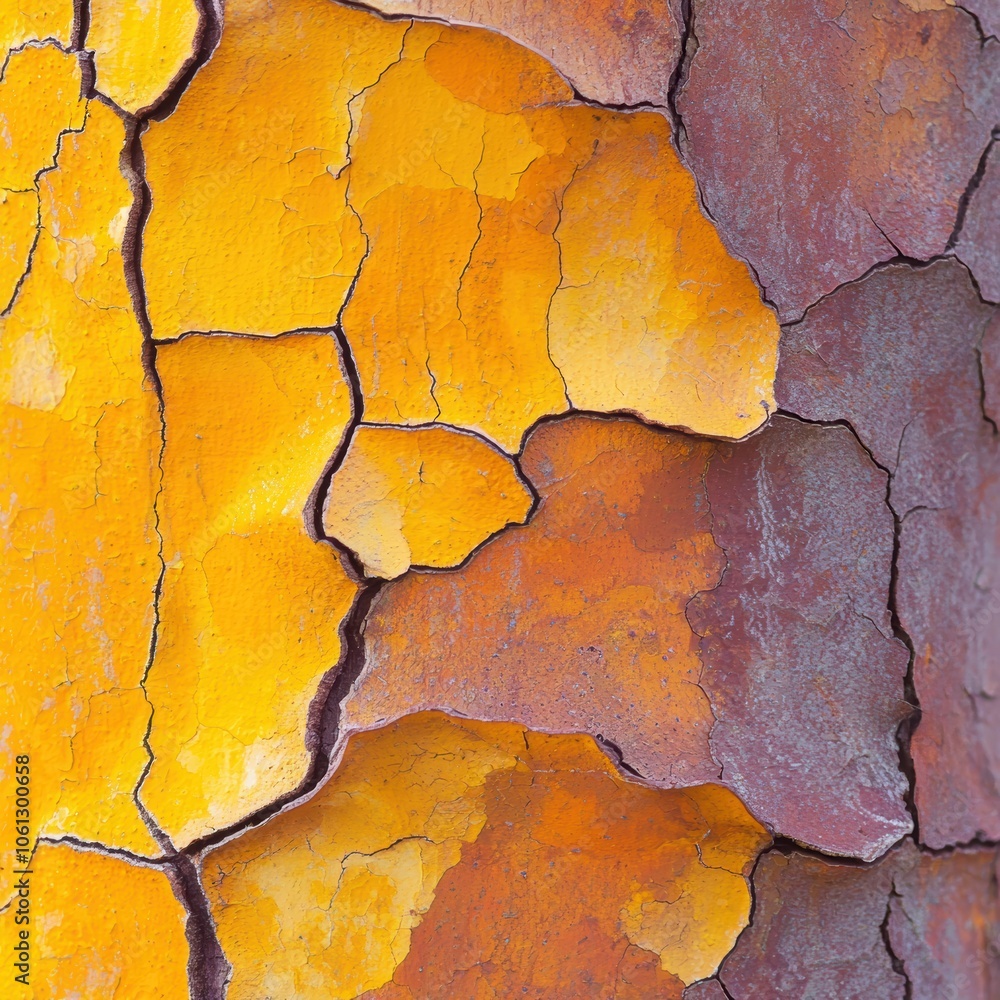 Aufkleber intricate lichen patterns on tree bark in nature