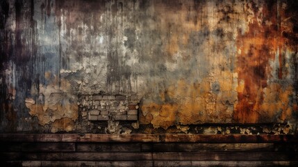 Fototapeta premium Dark Grunge Industrial Texture Background