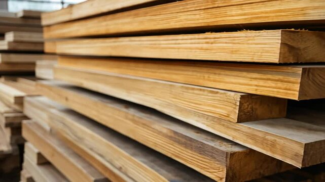 close up stack of timbers