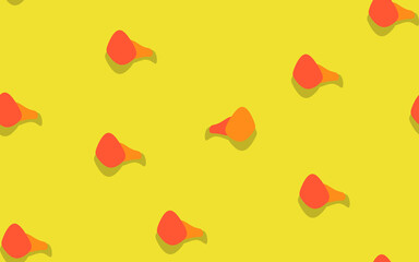 Seamless Pattern Design on Yellow Background