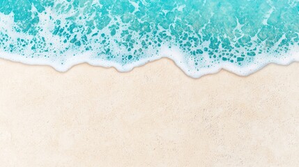 Gentle Sea Foam on Soft Sandy Beach Textures