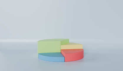 Donut chart graph growth diagram Infographics elements analysis, Business info empty circle graphics pie donut table